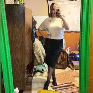 Holiday or Anyday Shimmer White structured Top